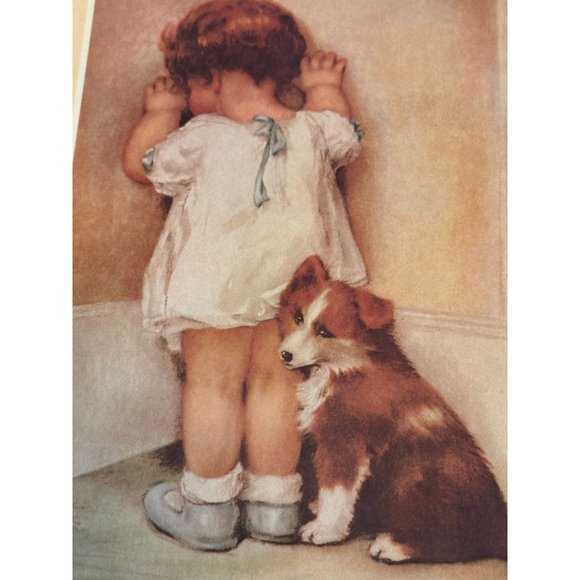 Vtg Prints Bessie Pease Gutmann Calendar Sz 11/14 80s Art Print Nursery Signed - Picture 2 of 14